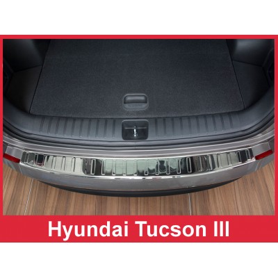Edelstahl Ladekantenschutz Hyundai Tuscon