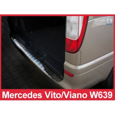 Edelstahl Ladekantenschutz MERCEDES Vito / Viano W 639