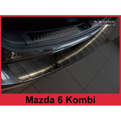 Edelstahl Ladekantenschutz für Mazda 6 Kombi passt auch für die Facelift-Version