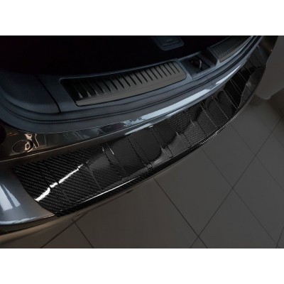 Edelstahl Ladekantenschutz für Mazda 6 Kombi (Carbon) passt auch für die Facelift-Version
