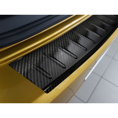 Edelstahl Ladekantenschutz für Stoßstange Volkswagen Golf 7 (Carbon Fiber)